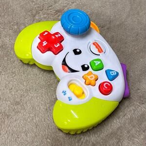 Fisher Price Laugh & Learn Game Controller Toy ABC 123 Lights Sounds Tested